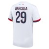 Camisolas Paris Saint-Germain Bradley Barcola 29 2º Equipamento Alternativa 2024-25 Manga Curta